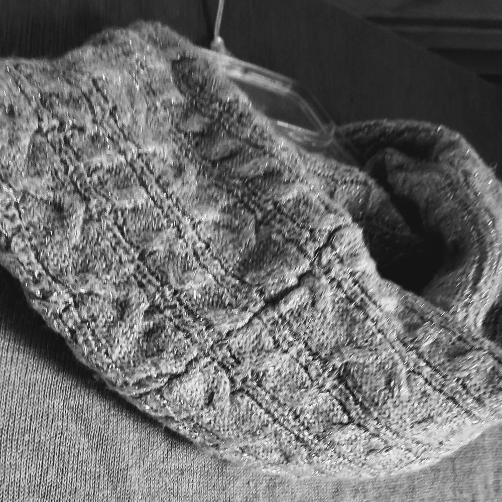 Dressy Gray Cowl Neck Sweater